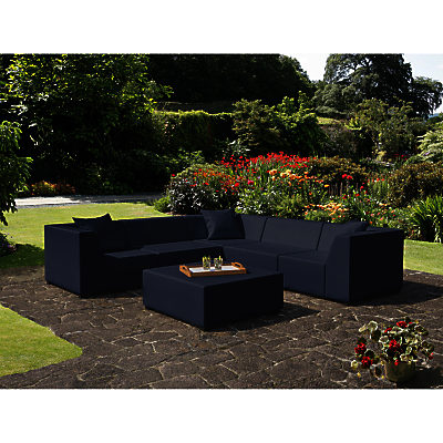 CoSi Amsterdam Weatherproof Corner Sofa Set Blue CoSi Amsterdam Weatherproof Corner Sofa Set Blue